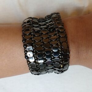 Chic Silver Disc Bracelet